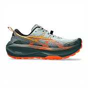 Asics Trabuco Max 4 [1011B976-400] 男 戶外/登山/越野鞋 抓地力 透氣 綠 橘