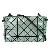 ISSEY MIYAKE Loop Metallic 金屬光澤拉鍊肩背/斜背包 (灰綠色)