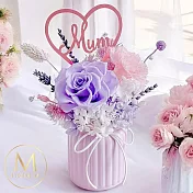 【Floral M】MiuMiu時尚媽咪康乃馨永生花禮（贈送5ml香氛油）