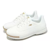Skechers 高爾夫球鞋 Go Golf Jasmine 2 女鞋 白 金 防水鞋面 皮革 抓地 運動鞋 123127WGD 24.5cm WHITE/GOLD