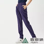 【ATUNAS 歐都納】女款彈性休閒長褲A2PA2109W- L 藍紫