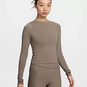 NIKE AS W NK INF DF LS TOP 女 長袖上衣-FN3023233 XS 棕色