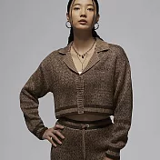 NIKE AS W J AIR JDN KNIT TOP 女 長袖上衣-FZ4196223 XS 棕色