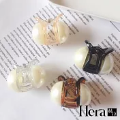【Hera赫拉】韓款小香風圓大珍珠小抓夾-4色 四入一組(顏色隨機)
