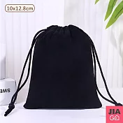 JIAGO 10*12.8cm絨布抽繩束口袋(10入)