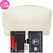 BURBERRY 米色太空棉化妝包+PHILIPP PLEIN 無限藍海淡香水 試管(1.5ml)+賓士AMG 極速黑淡香精 針管(1.5ml)(公司貨)