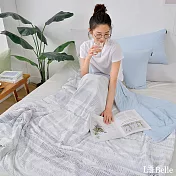 義大利La Belle《藍莓千層》眠綿冰玻尿酸抗菌涼感涼被(5x6.5尺)