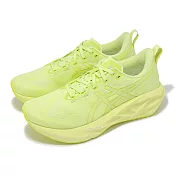 Asics 慢跑鞋 Novablast 5 Lite-Show 男鞋 綠 夜光系列 彈力 輕量 運動鞋 亞瑟士 1011C032750 28cm GREEN/YELLOW