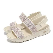 Skechers 涼鞋 Arch Fit Footsteps-Elegance 女鞋 米白 支撐 緩衝 水鑽 雙帶 111305OFWT