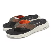 Skechers 拖鞋 Vapor Foam Sandal 男鞋 橘 綠 緩衝 輕量 人字拖 夾腳拖 232894OLOR