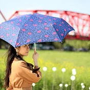 【didyda】超輕自動傘 防風抗UV晴雨兩用傘- 豹紋紅唇