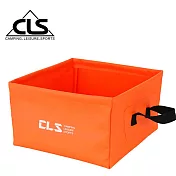 【韓國CLS】戶外多功能方形折疊水桶/儲水盆/水袋(三色任選) 橘色