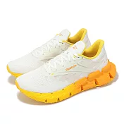 Reebok 慢跑鞋 Floatzig 1 男鞋 白 黃 漸層 運動鞋 緩震 100212133 25.5cm CHALK/SAND/GOLD
