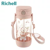 日本《Richell-利其爾》吸管水杯450ml 幻夢城堡
