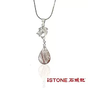石頭記 天然髮晶項鍊-海豚戀歌