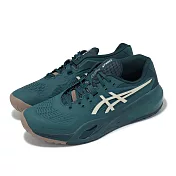Asics 網球鞋 GEL-Resolution X 2E 男鞋 寬楦 綠 法網 緩衝 運動鞋 亞瑟士 1041A487300