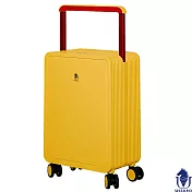 【USSARO】20吋前開式晶彩系列框箱/行李箱/旅行箱/登機箱(金絲雀黃) 20吋 金絲雀黃