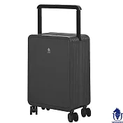 【USSARO】20吋前開式晶彩系列框箱/行李箱/旅行箱/登機箱(鐵灰色) 20吋 鐵灰色