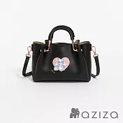 aziza NIRI小象布章限量版手提斜背包-小  經典黑