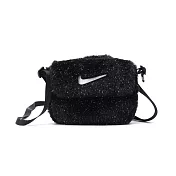 Nike Sustainable Materials 斜背包 絨毛 黑色 FZ1329-010 人造皮草 小包 黑色
