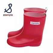 日本【stample】兒童輕雨鞋 No.75005-紅色(65) 13 紅色
