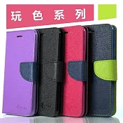 iPhone 16e (6.1吋) 玩色系列 磁扣側掀(立架式)皮套 黑色