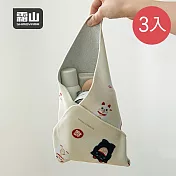 【日本霜山】多用途相機防撞百折布/百貼自黏收納布(35x35cm)-3入- 招財貓