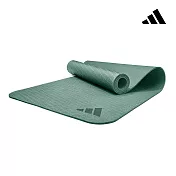 Adidas 環保壓紋瑜珈墊-6mm (五色) 琉璃綠