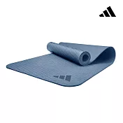 Adidas 環保壓紋瑜珈墊-6mm (五色) 霧霾藍