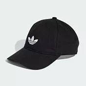 ADIDAS BASEBALL CAP AC 男女休閒帽-JC6023 S-M 黑色