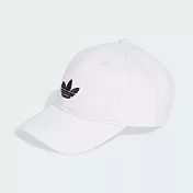 ADIDAS BASEBALL CAP AC 男女休閒帽-JC6025 S-M 白色