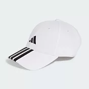ADIDAS BBALL 3S CAP NL 男女休閒帽-JE5652 L-XL 白色