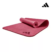 Adidas 環保壓紋瑜珈墊-10mm(六色) 復古紅