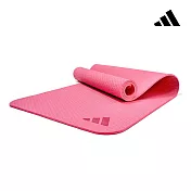 Adidas 環保壓紋瑜珈墊-10mm(六色) 活力粉