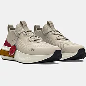 Under Armour 慢跑鞋 Phantom 4 VNTGE VRSTY 女鞋 米白 紅 針織 緩震 運動鞋 UA 3027884100