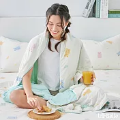 義大利La Belle《小熊》眠綿冰玻尿酸抗菌涼感涼被(5x6.5尺)