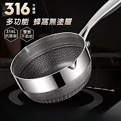 CS22 德國316不銹鋼不沾黏蜂窩雪平鍋 (20cm)