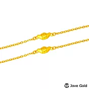 JoveGold漾金飾 如意金元寶成對黃金手鍊
