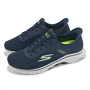 Skechers 健走鞋 Go Walk 7 Slip-Ins 男鞋 藍 瞬穿科技 緩衝 輕量 健走鞋 216550NVLM