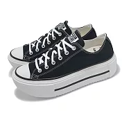 Converse 休閒鞋 All Star Lift Double Stack 男鞋 女鞋 黑白 厚底增高 情侶鞋 A15490C 25cm BLACK/WHITE