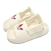 adidas 涼鞋 adiFom Adilette I 小童 米白 魔鬼氈 可拆式 小朋友 嬰兒鞋 學步鞋 愛迪達 JP5529