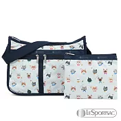 LeSportsac - Standard 雙口袋A4大書包-附化妝包 (嬉戲貓咪)