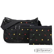 LeSportsac - Standard 限定刺繡款雙口袋A4大書包-附化妝包 (水果百匯)