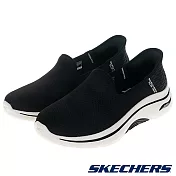 SKECHERS GO WALK ARCH FIT 2.0 寬楦款 女 健走鞋-125315WBKW US6.5 黑色