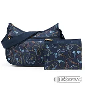 LeSportsac - Standard 側背水餃包/流浪包-附化妝包 (流蘇穗繩)