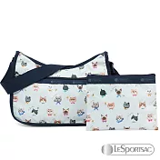LeSportsac - Standard 側背水餃包/流浪包-附化妝包 (嬉戲貓咪)