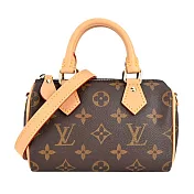 Louis Vuitton Nano Speedy Monogram帆布波士頓包 (卡其)