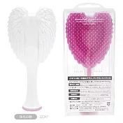 英國天使梳TANGLE ANGEL乾濕兩用CHERUB 2.0專業美髮梳子(適中短髮/頭皮按摩;抗靜電/抑菌/耐高溫;可站立)魔髮梳 珠光白22347