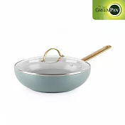 GreenPan PADOVA 炒鍋28cm(含蓋)-湖水綠