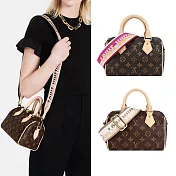 Louis Vuitton Speedy Bandouliere20帆布手提/斜背波士頓包 (米色)